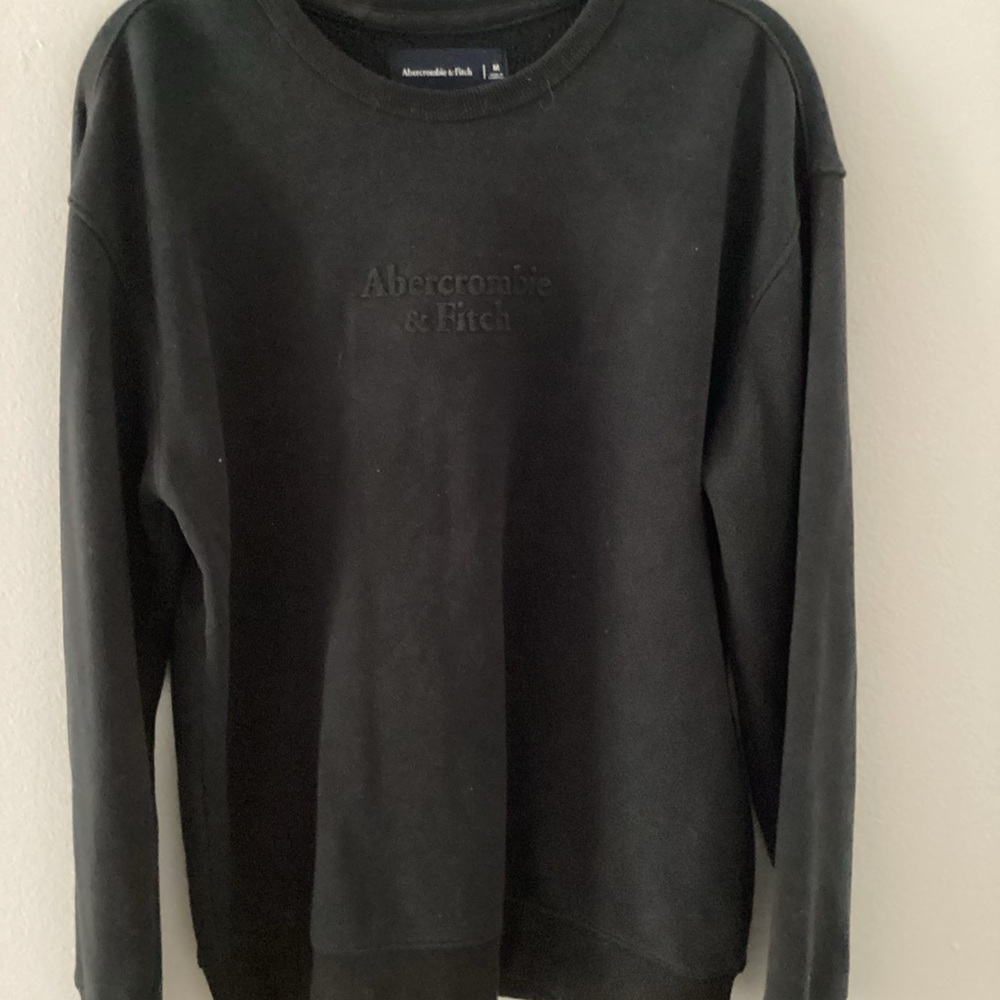 Abercrombie & Fitch Black Crewneck Sweater
